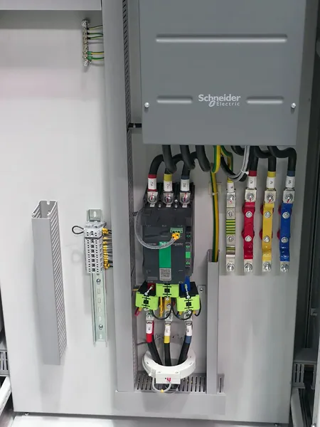 Variable frequency drive mounted in the stormwater lifting station control panel