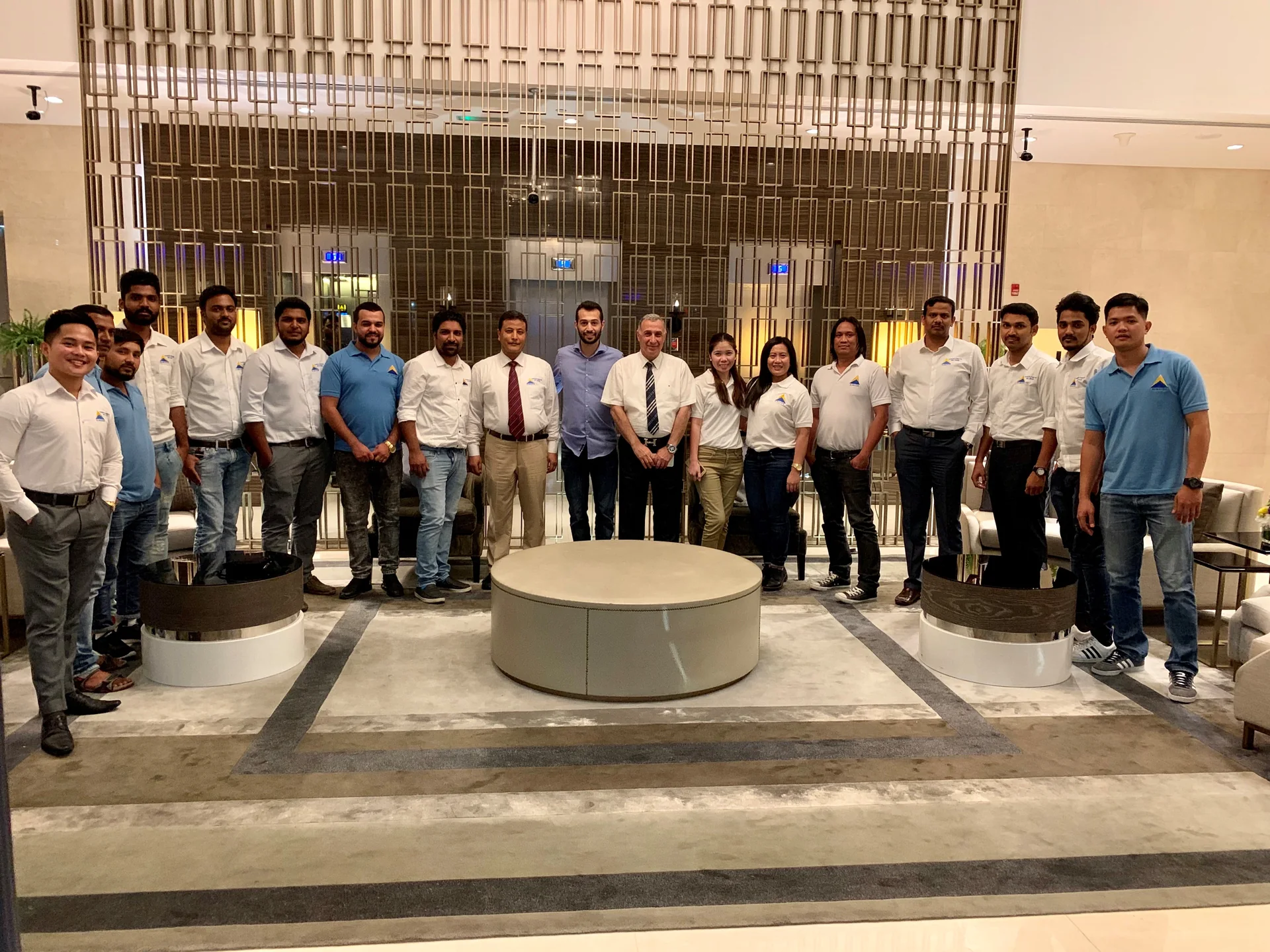The Almafor engineering team in Abu Dhabi